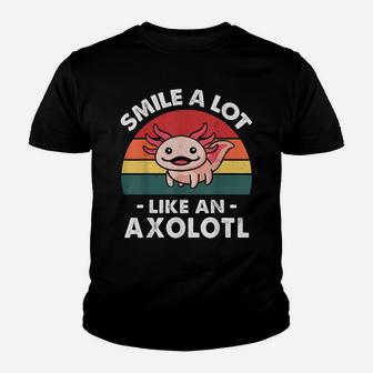Cute Smile A Lot Like An Axolotl Funny Mexican Salamander Youth T-shirt | Crazezy