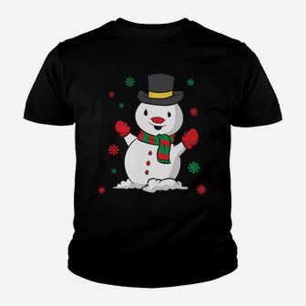 Cute Snowman Christmas Gift Xmas Snowman Christmas Sweatshirt Youth T-shirt | Crazezy