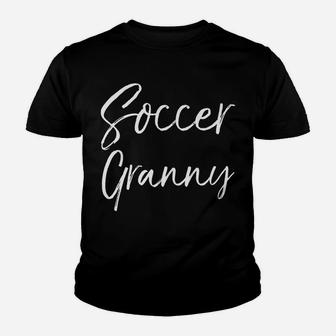 Cute Soccer Grandmother Matching Family Gifts Soccer Granny Youth T-shirt | Crazezy DE