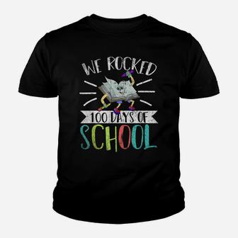 Cute Student Gift Book We Rocked 100 Days Of School Youth T-shirt | Crazezy CA