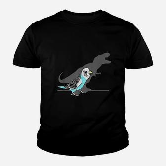 Cute Trex Blue Budgie Funny Birb Memes Screaming Parrot Youth T-shirt | Crazezy UK