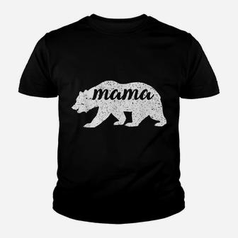 Cute Vintage Mama Bear Mothers Day Gift Youth T-shirt | Crazezy