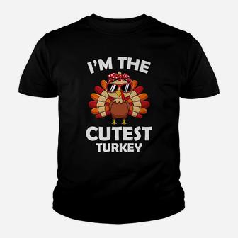 Cutest Turkey Family Group Matching Thanksgiving Party Gift Youth T-shirt | Crazezy AU
