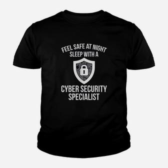 Cybersecurity It Analyst Safe Night Certified Tech Security Youth T-shirt | Crazezy AU