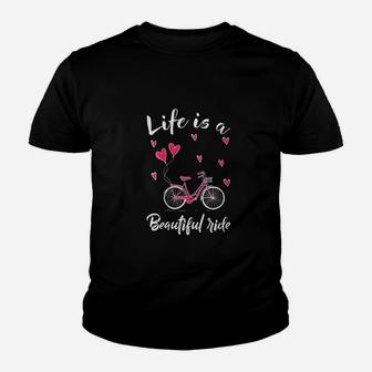 Cycling Life Is A Beautiful Ride Bicycle Youth T-shirt | Crazezy AU