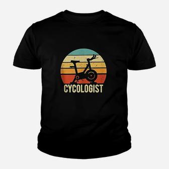 Cycologist Bike Rider Funny Spin Class Cyclist Gift Youth T-shirt | Crazezy