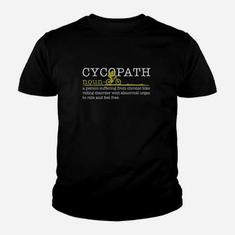 Cycopath Mountain Bike Funny Mtb Biker Biking Gift Youth T-shirt | Crazezy AU