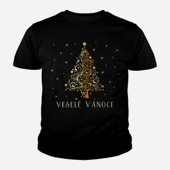 Czech Republic Christmas Tree Ornament Decoration Star Xmas Youth T-shirt | Crazezy