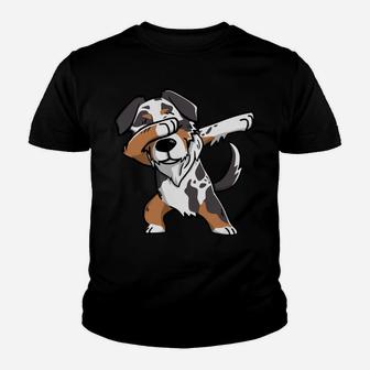 Dabbing Berger Australian Dab Dance Dog Youth T-shirt | Crazezy