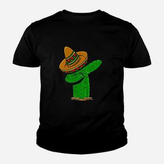 Dabbing Cactus Cinco De Mayo Dance Outfit Youth T-shirt | Crazezy