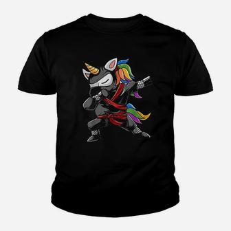 Dabbing Ninja Unicorn Dab Funny Gift Youth T-shirt - Thegiftio UK