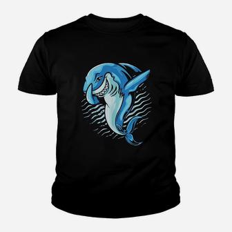 Dabbing Shark Youth T-shirt | Crazezy CA