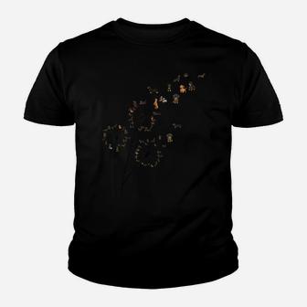 Dachshund Dandelion Flower Fly Funny Cute Dog Lover Women Youth T-shirt | Crazezy