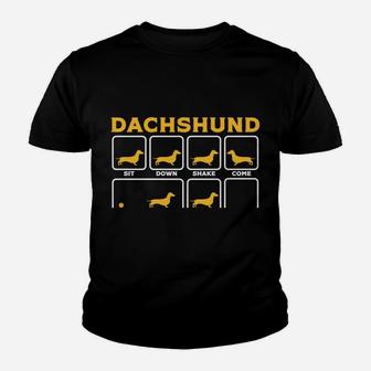 Dachshund Shirt For Women Men Funny Mom Dad Gift Dog Lover Youth T-shirt | Crazezy