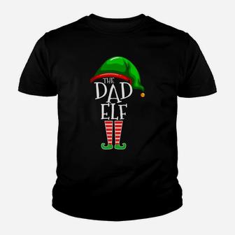 Dad Elf Group Matching Family Christmas Gift Daddy Men Youth T-shirt | Crazezy UK