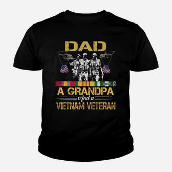 Dad Grandpa Vietnam Veteran Vintage Shirt Military Men's Sweatshirt Youth T-shirt | Crazezy