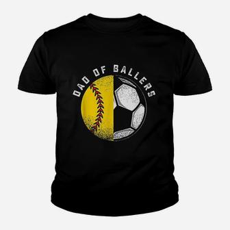 Dad Of Ballers Youth T-shirt | Crazezy