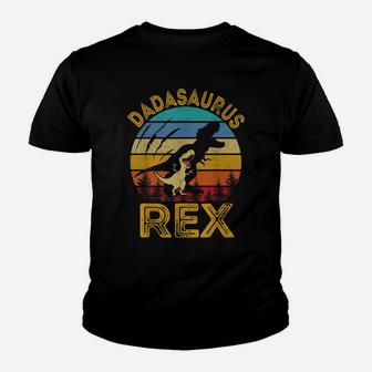 Dadasaurus Rex Shirt Funny Dinosaur Fathers Day Gift Youth T-shirt | Crazezy DE