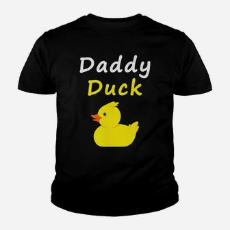 Daddy Duck Rubber Duck Dad Youth T-shirt | Crazezy