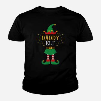 Daddy Elf T Shirt Funny Father Xmas Matching Family Elfs Youth T-shirt | Crazezy DE