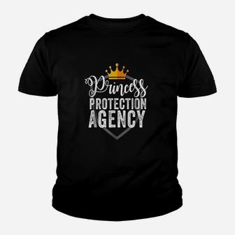 Daddy Of Daughters Princess Protection Agency Youth T-shirt | Crazezy