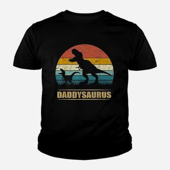 Daddysaurus Fathers Day Gifts T Rex Daddy Saurus Youth T-shirt | Crazezy UK