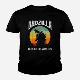 Dadzilla Father Of The Monsters Youth T-shirt | Crazezy
