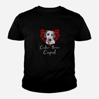 Dalmatian Dog Cuter Than Cupid Valentines Day Youth T-shirt - Monsterry UK