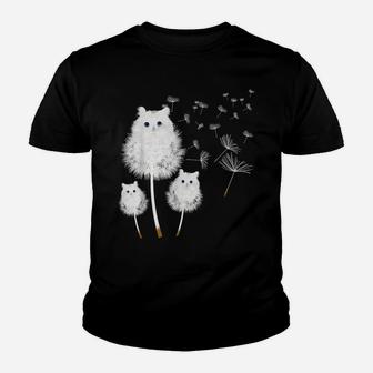 Dandelion Cat - Best Kitten Kitty Paw Pet Lover Gift Youth T-shirt | Crazezy DE