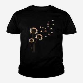 Dandelion Guinea Pig Flower, Floral Guinea Pig Tree Lover Youth T-shirt | Crazezy