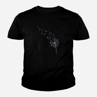 Dandelion Seeds Purple Youth T-shirt | Crazezy AU