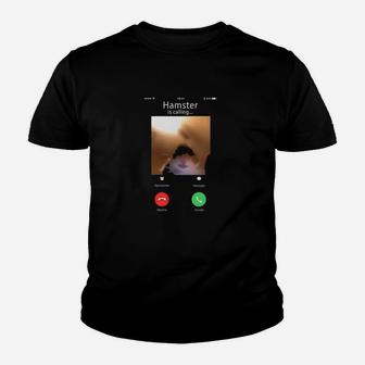 Dank Meme Hamster Staring Front Camera Hamster Calling Gift Youth T-shirt | Crazezy
