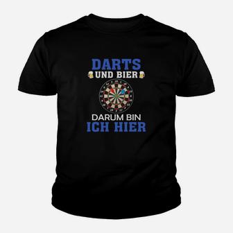 Darts und Bier Lustiges Kinder Tshirt für Dartspieler und Bierliebhaber - Seseable