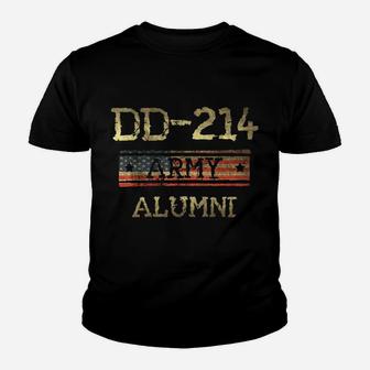 Dd-214 Us Army Alumni Vintage Veteran Retired Military Gift Youth T-shirt | Crazezy