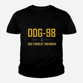 Ddg 98 Uss Forrest Sherman Youth T-shirt | Crazezy AU