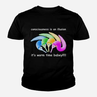 Death Is Inevitable Worm On A String Meme Youth T-shirt | Crazezy DE
