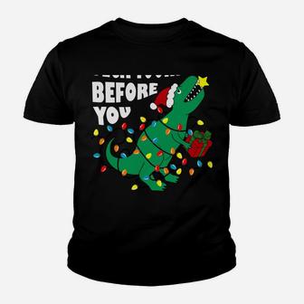 Deck Yourself Before You Rex Yourself Christmas Xmas Gift Sweatshirt Youth T-shirt | Crazezy