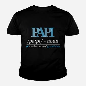 Definition Papi Funny Grandpa Dad Fathers Day Christmas Gift Youth T-shirt | Crazezy CA