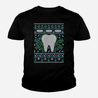 Dental Hygienist Ugly Christmas Sweatshirt Funny Holiday Youth T-shirt | Crazezy UK