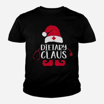 Dietary Claus Santa Hat Youth T-shirt - Monsterry