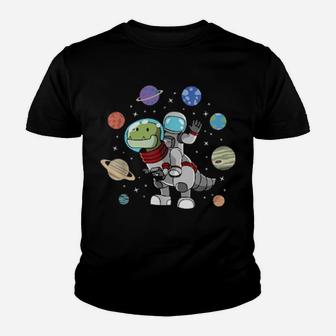 Dinosaur, Astronaut & Planets, Space & Dino For Youth T-shirt - Monsterry DE