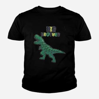 Dinosaur Big Brother Announcement Sibling Outfits Youth T-shirt | Crazezy UK