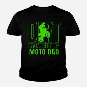 Dirt Racers Dad Dirt Bike Racing Motocross Dad Youth T-shirt - Monsterry