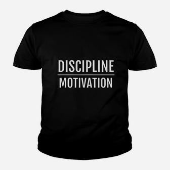 Discipline Over Motivation Youth T-shirt | Crazezy UK