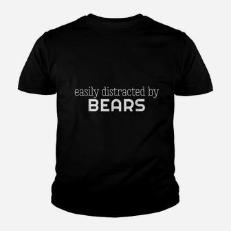 Distracted By Bears Papa Daddy Chub Chaser Gay Pride Youth T-shirt | Crazezy