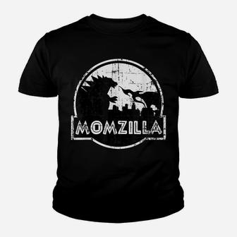 Distressed Funny Mother's Day Gift Momzilla Birthday For Mom Youth T-shirt | Crazezy AU