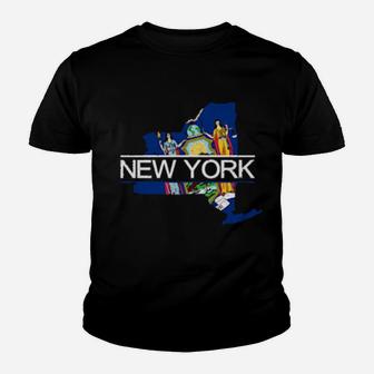 Distressed New York Youth T-shirt - Monsterry CA