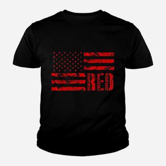 Distressed Red Friday Remember Everyone Deployed Youth T-shirt | Crazezy