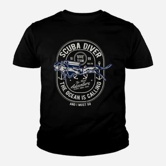 Dive Tshirt Retro Look For Diver Youth T-shirt | Crazezy CA