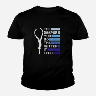 Diving Freediving Deep Sea Diving Youth T-shirt | Crazezy UK